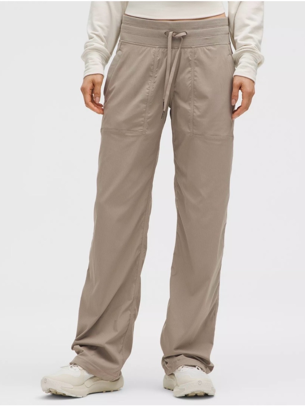 Lululemon Dance Studio Mid-Rise Pant, Regular, Warm Ash Grey, Size 4